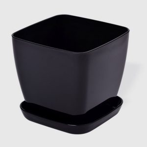 Саксия в черен цвят Flora гланц 25 x 25см НА ПРОМО ЦЕНА В ОТСТЪПКА С МНЕНИЯ, РЕВЮТА, ОТЗИВИ И ПРЕПОРЪКИ от Saksiika.com